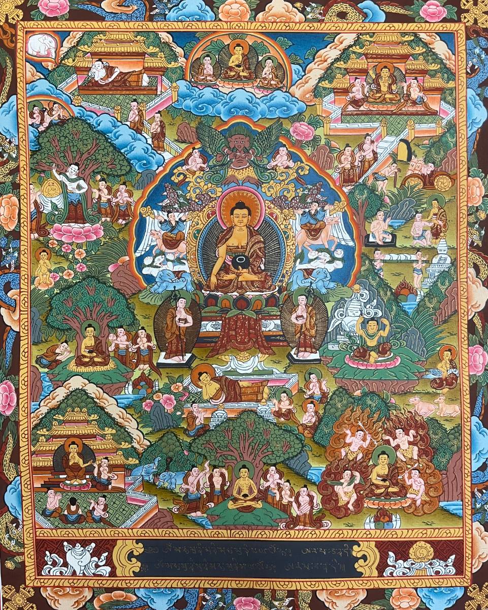 Buddha Life Thangka Painting