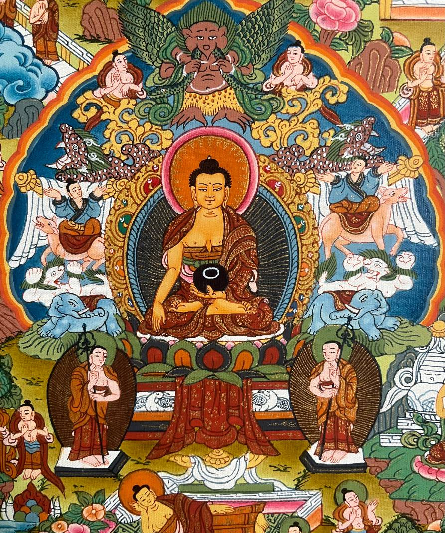 Buddha Life Thangka Painting