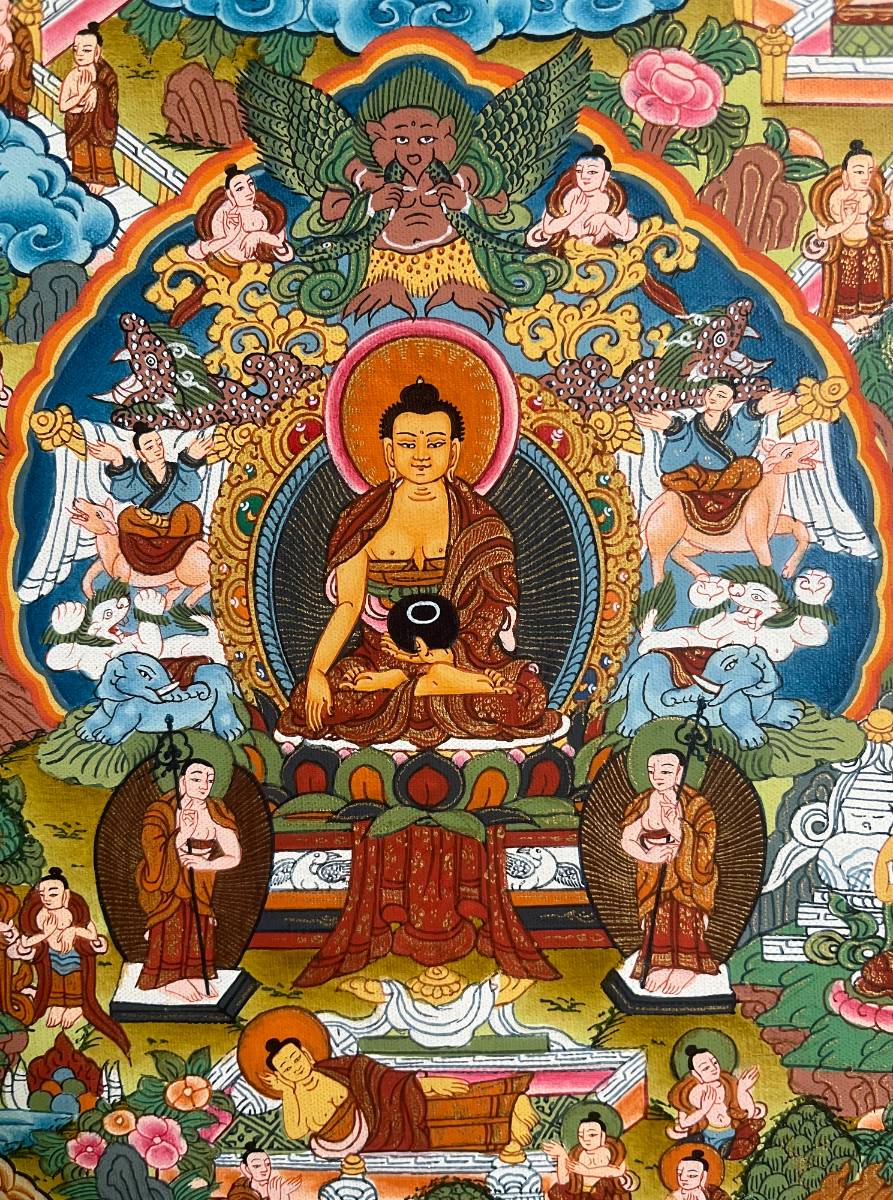 Buddha Life Thangka Painting