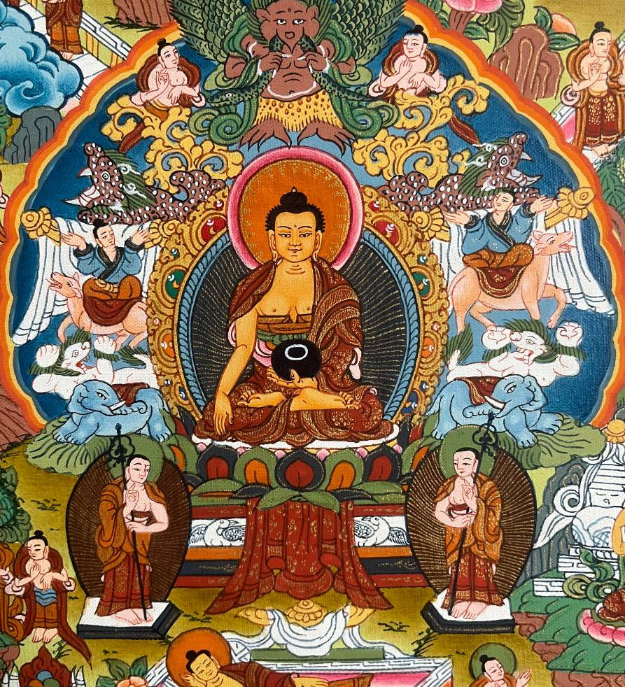 Buddha Life Thangka Painting