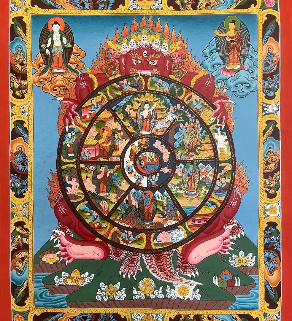 Wheel of Life Thangka - Tibetan  Painting