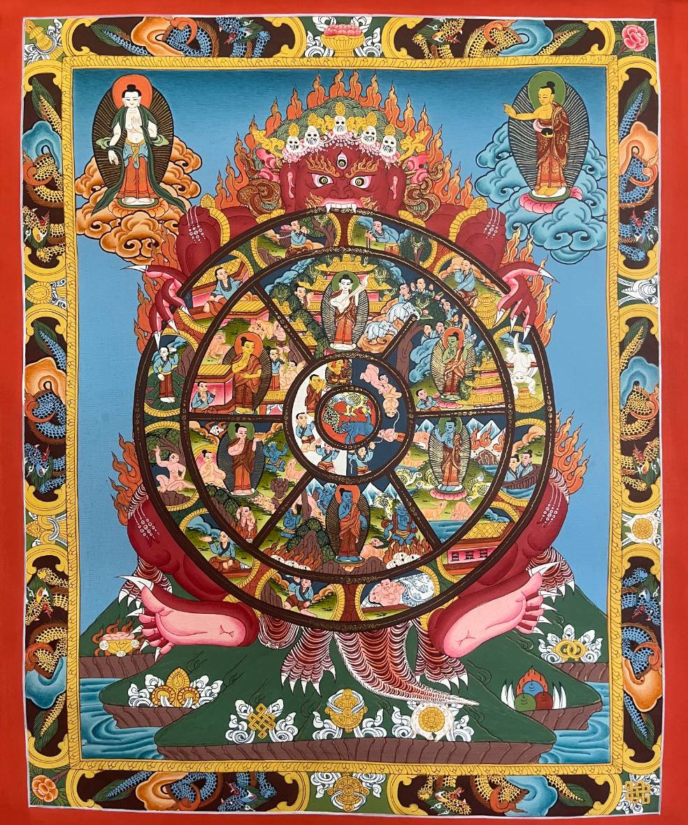 Wheel of Life Thangka - Tibetan  Painting