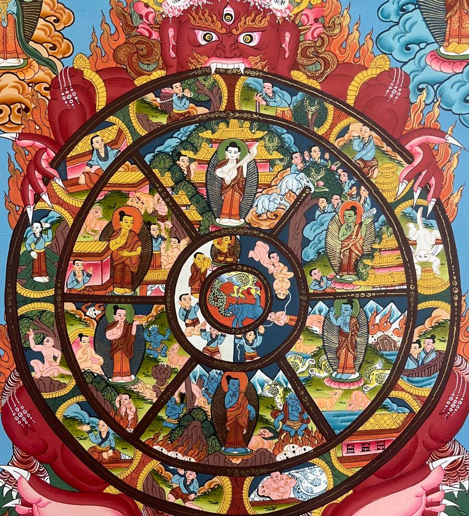 Wheel of Life Thangka - Tibetan  Painting