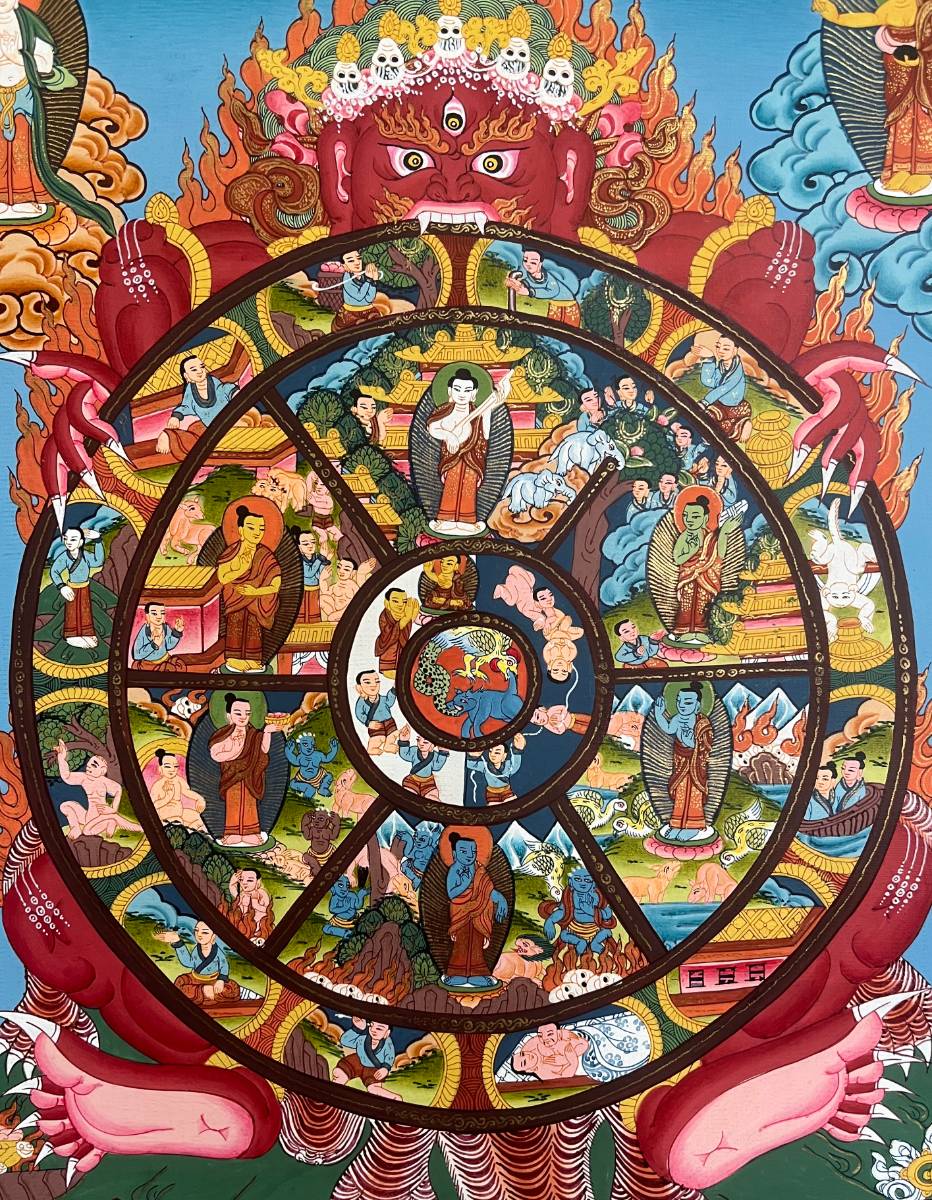 Wheel of Life Thangka - Tibetan  Painting