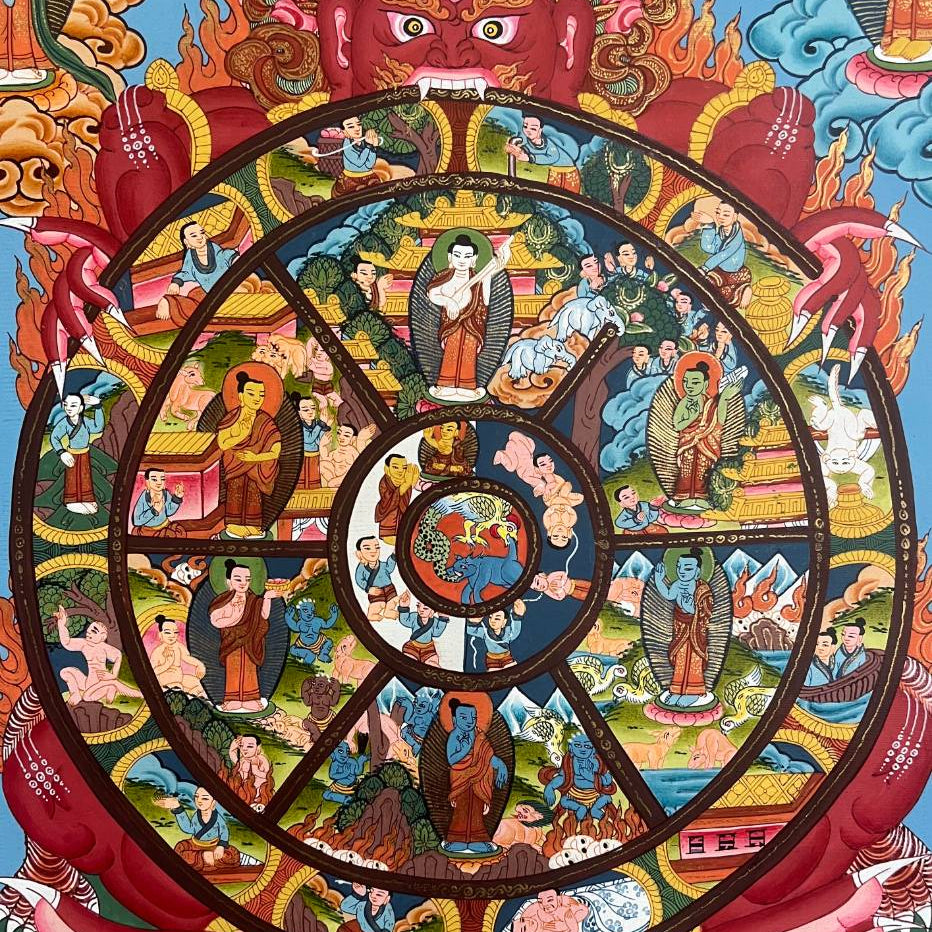 Wheel of Life Thangka - Tibetan  Painting