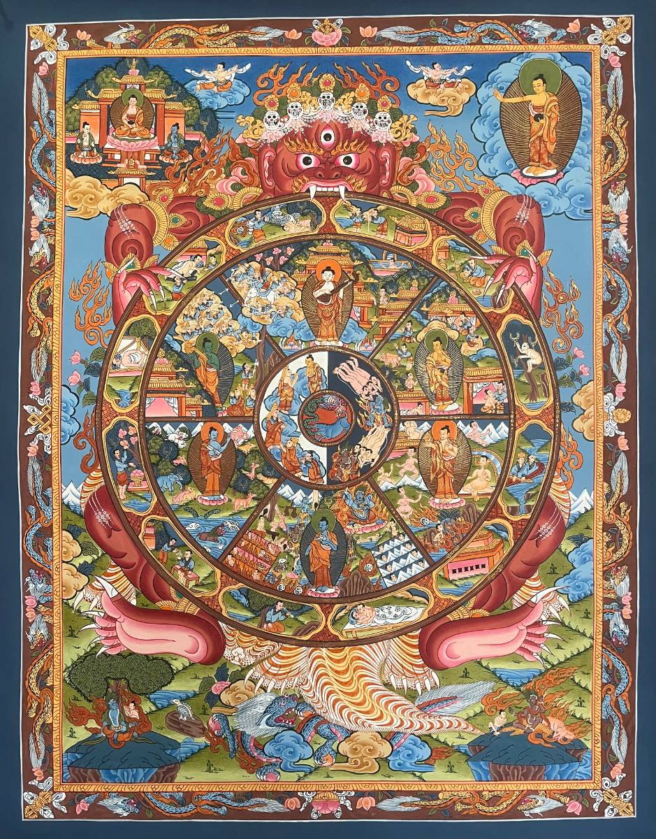 Wheel of Life Thangka - Tibetan  Painting