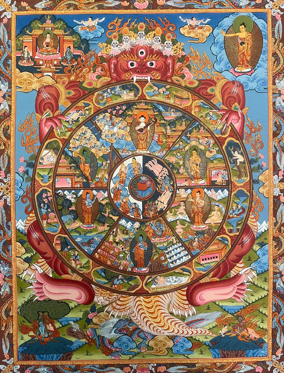 Wheel of Life Thangka - Tibetan  Painting