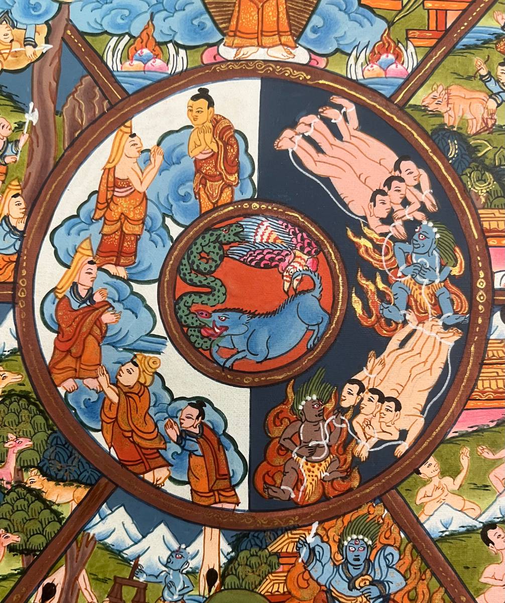 Wheel of Life Thangka - Tibetan  Painting