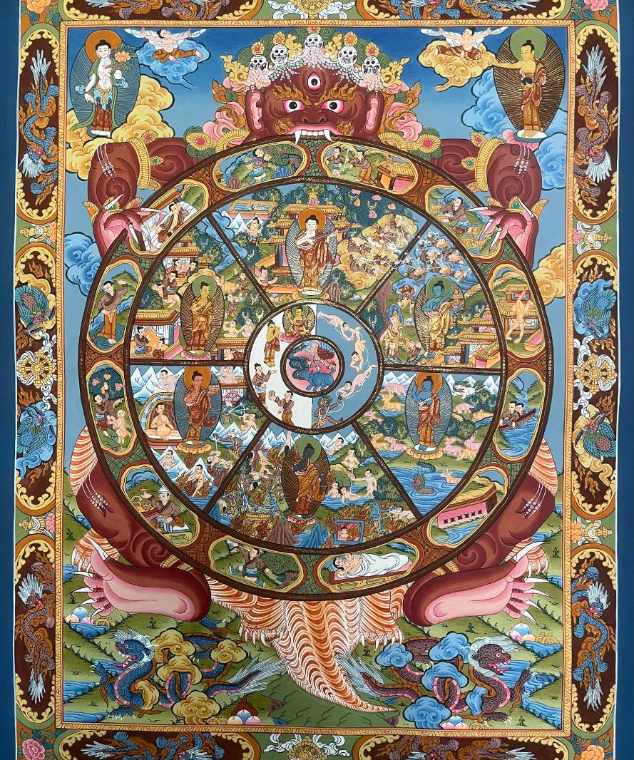 Wheel of Life Thangka - Tibetan  Painting