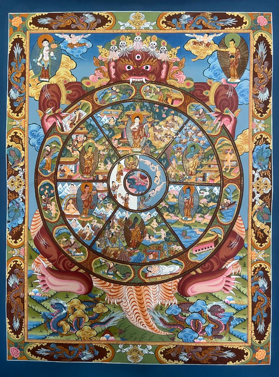 Wheel of Life Thangka - Tibetan  Painting