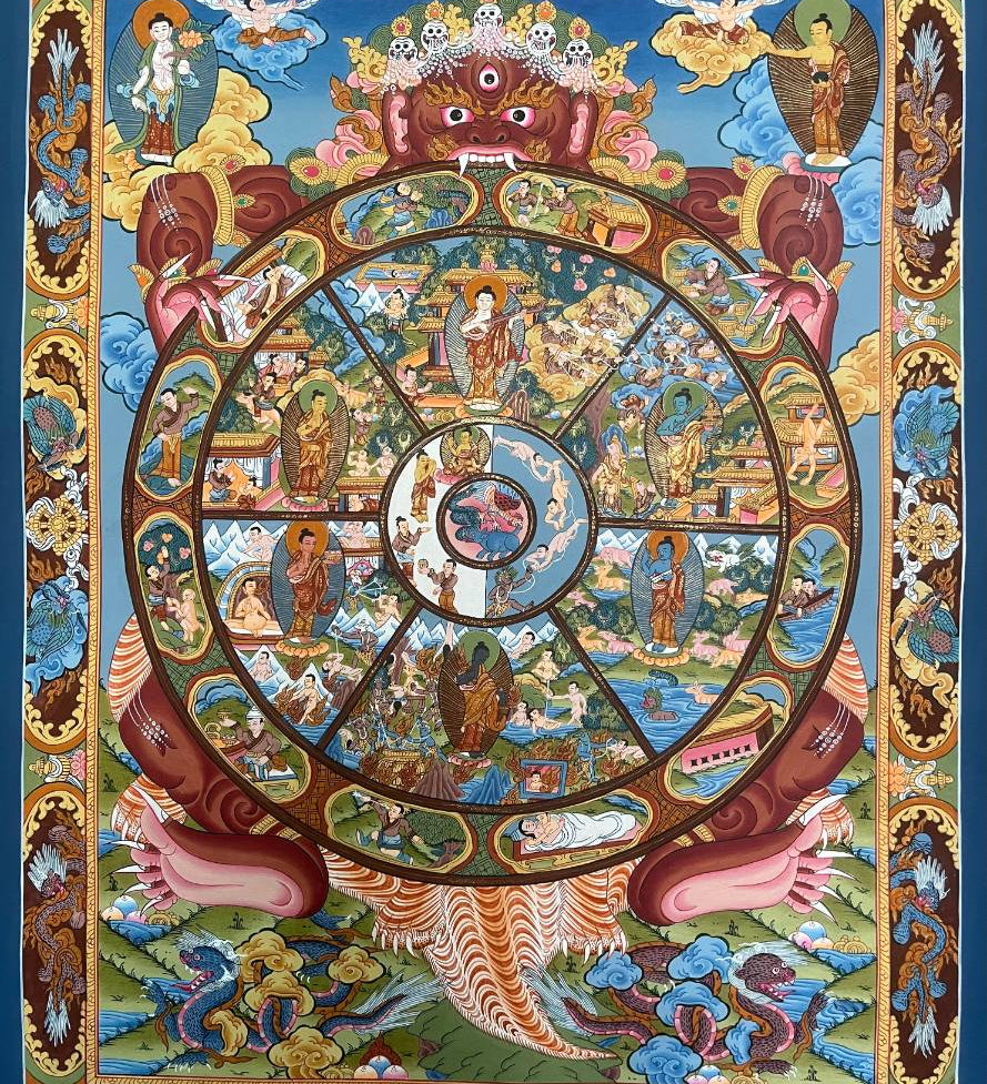 Wheel of Life Thangka - Tibetan  Painting