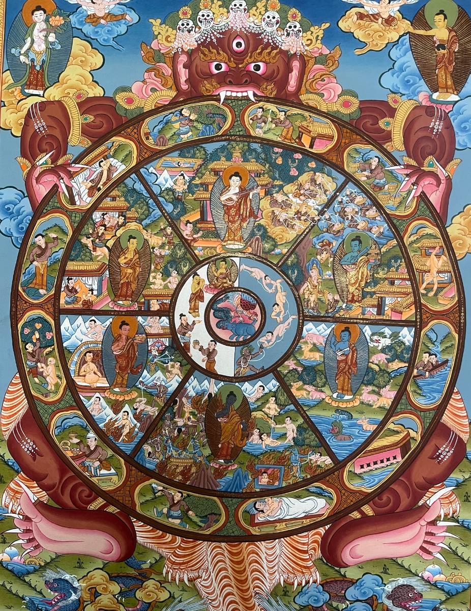 Wheel of Life Thangka - Tibetan  Painting