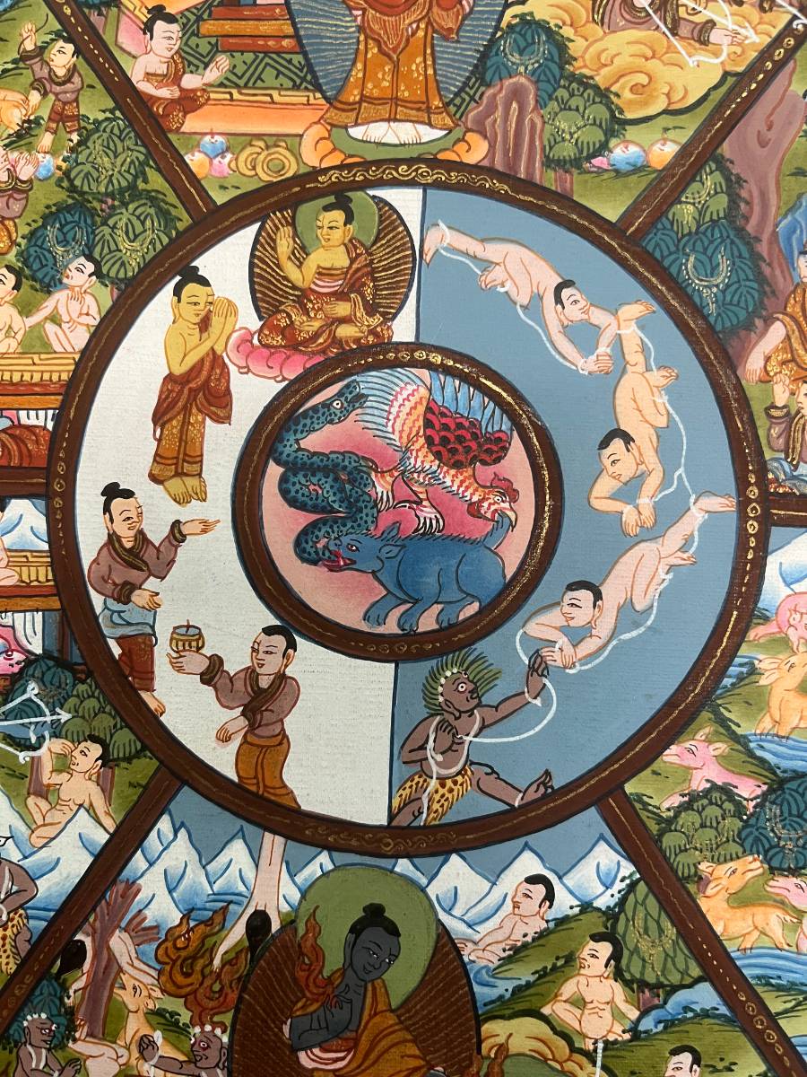 Wheel of Life Thangka - Tibetan  Painting