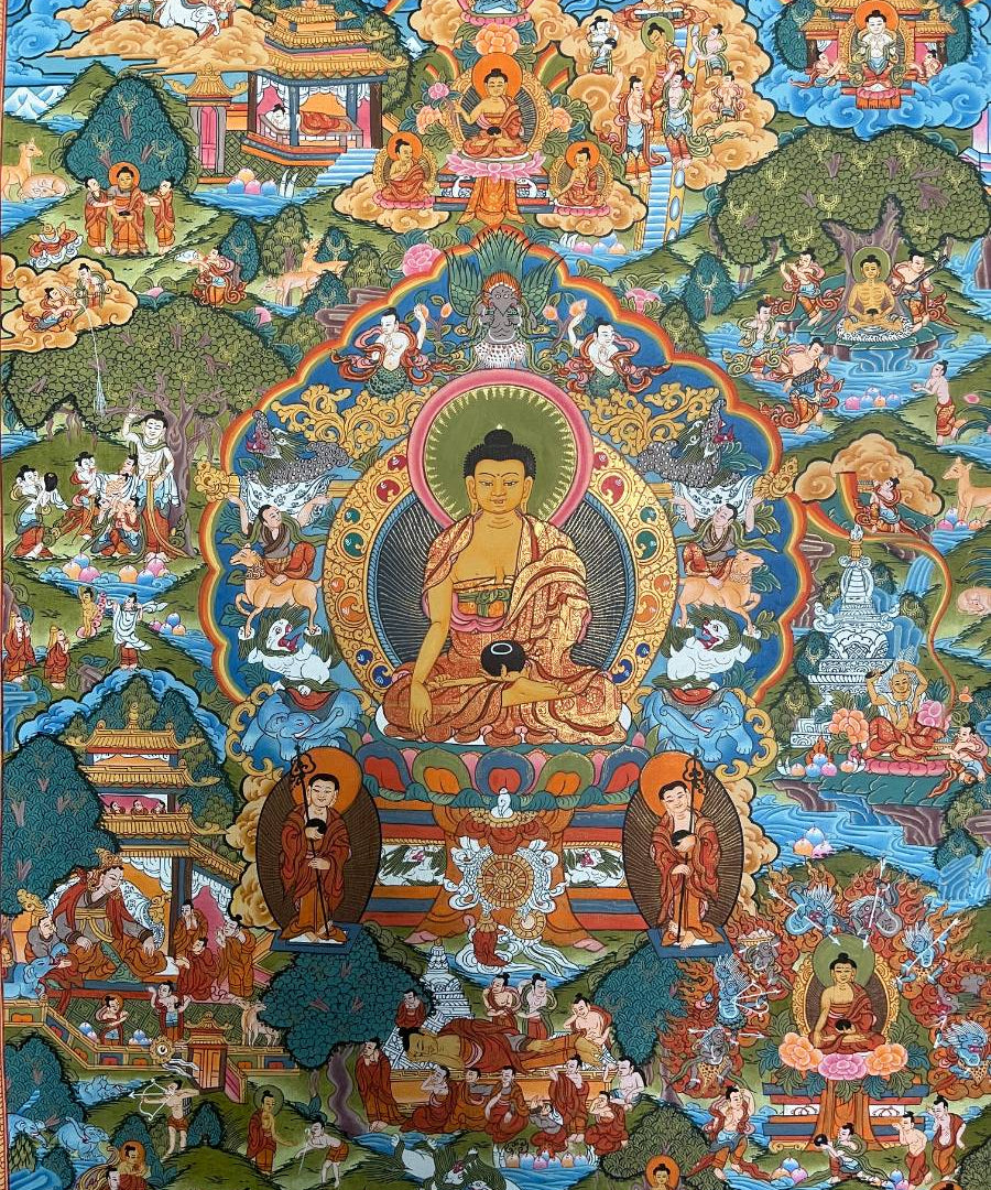 Buddha Life Thangka Painting