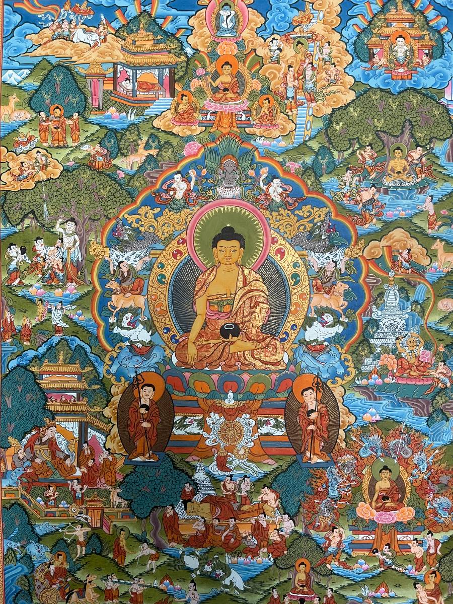 Buddha Life Thangka Painting