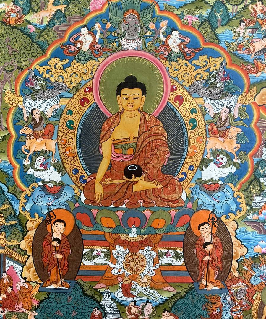 Buddha Life Thangka Painting