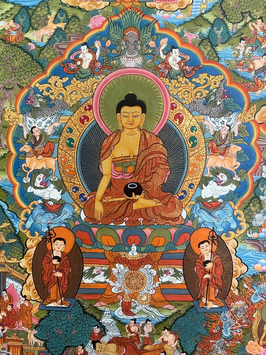 Buddha Life Thangka Painting