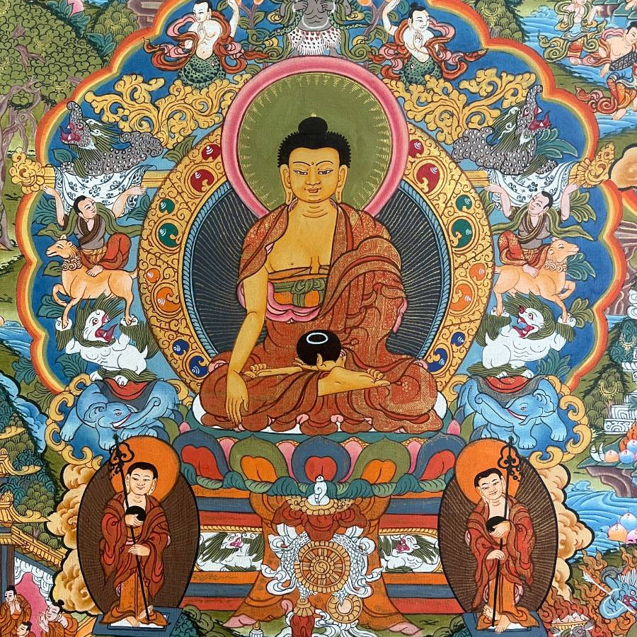 Buddha Life Thangka Painting