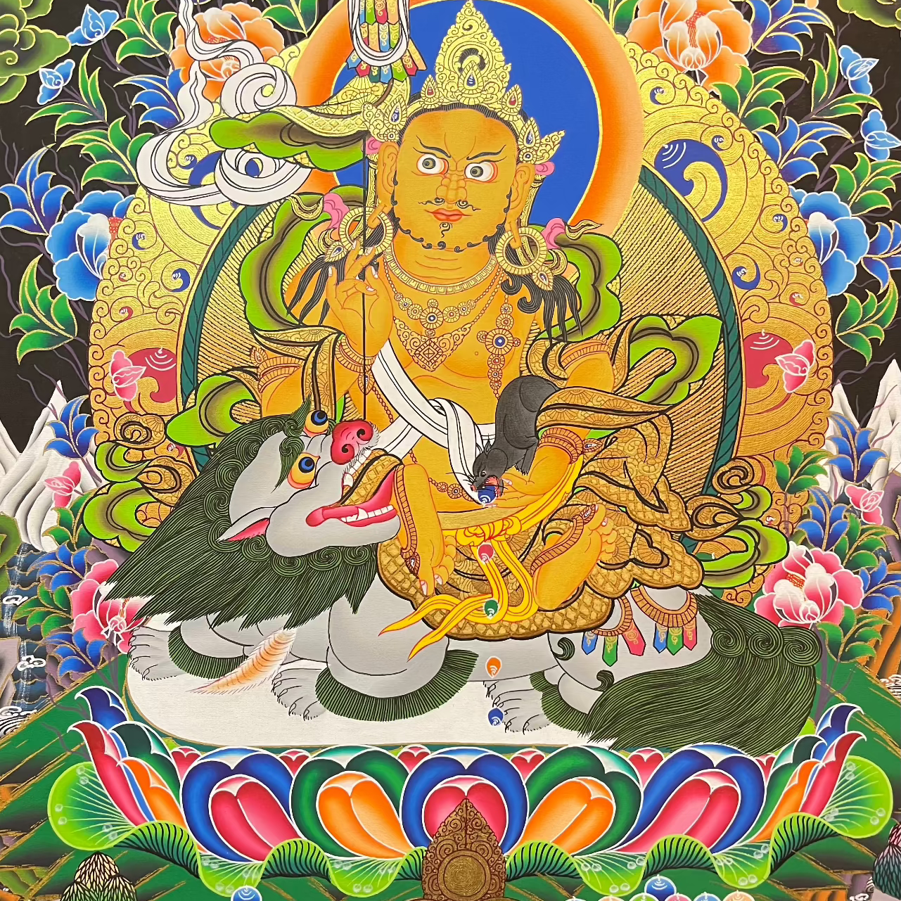 Zambala Thangka - Tibetan Painting