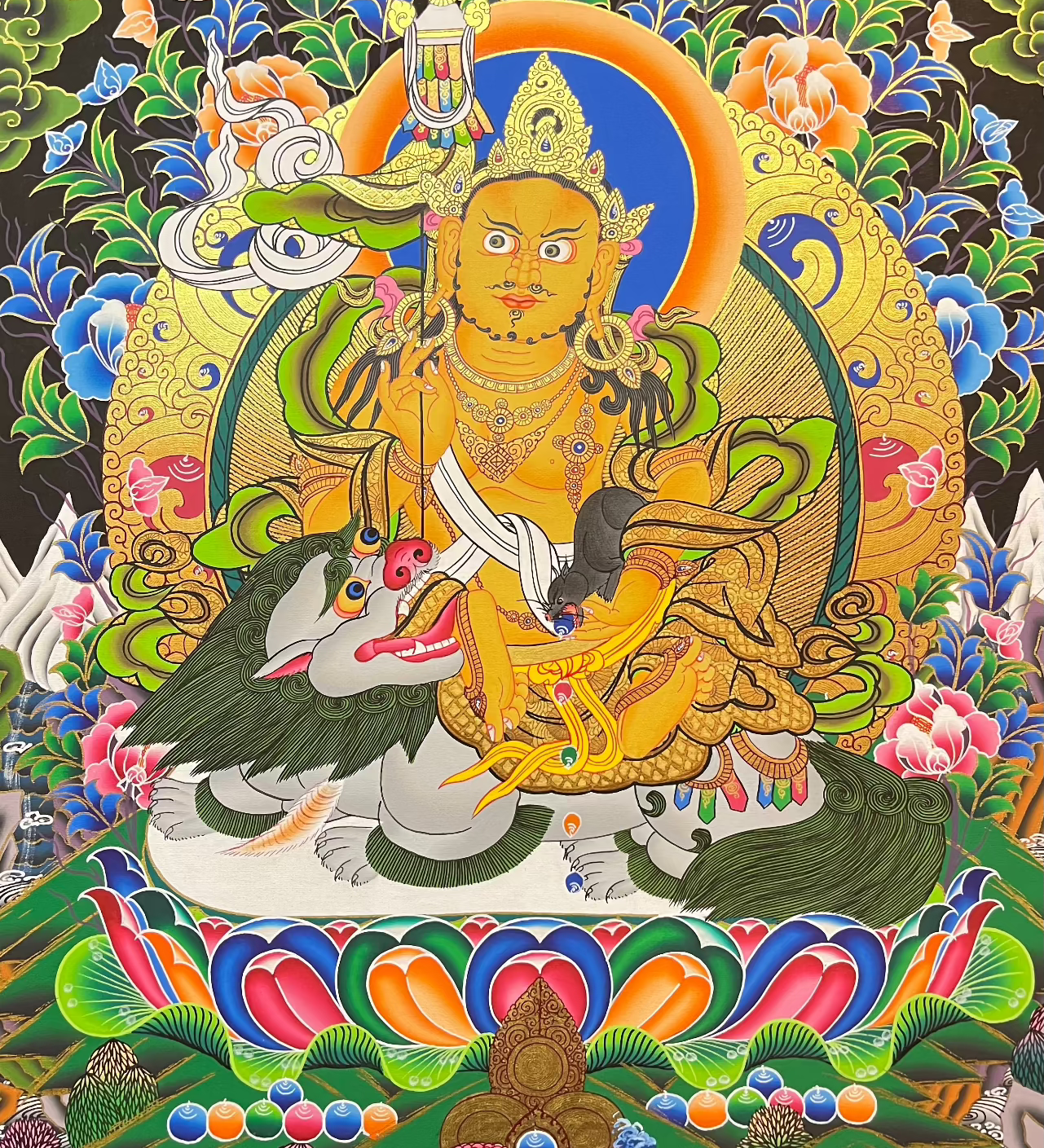 Zambala Thangka - Tibetan Painting