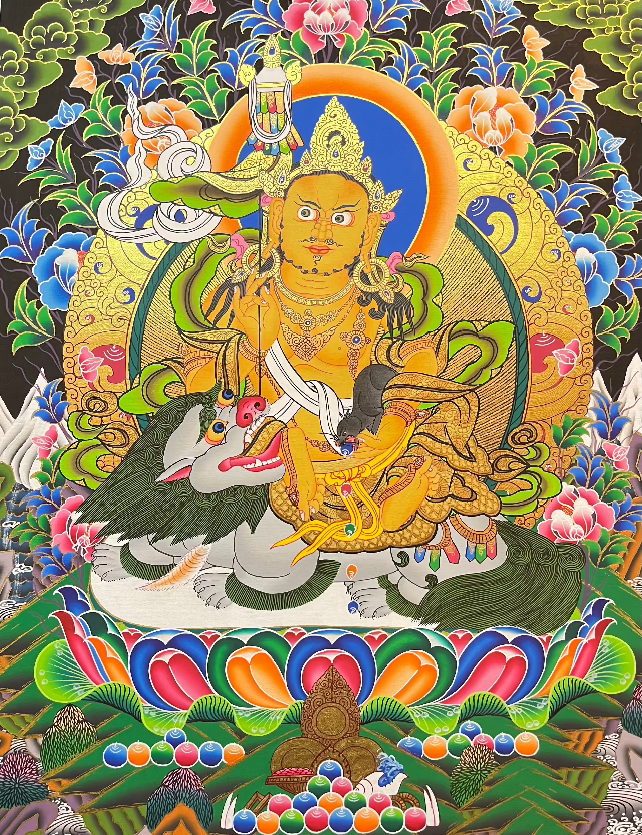 Zambala Thangka - Tibetan Painting