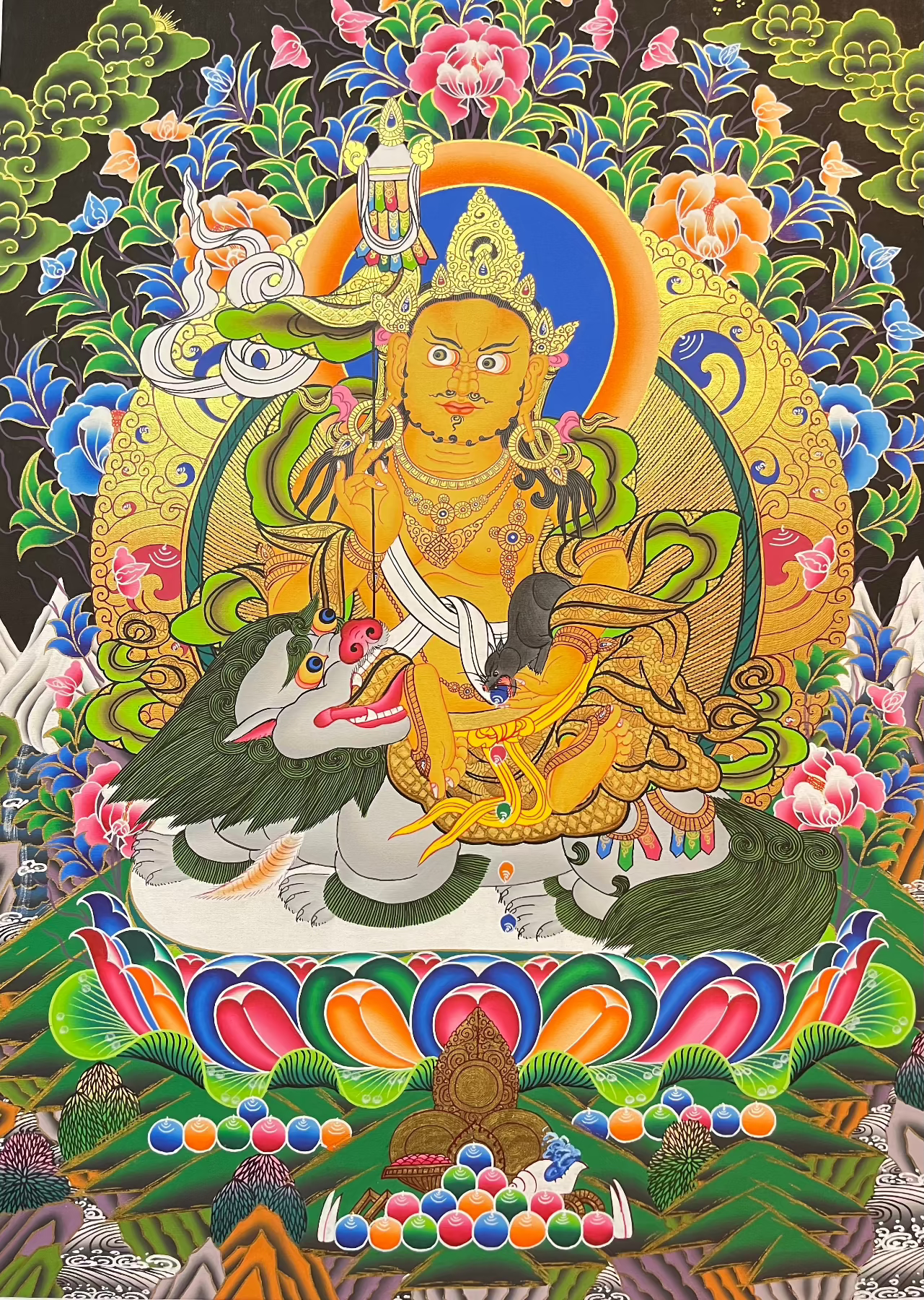 Zambala Thangka - Tibetan Painting