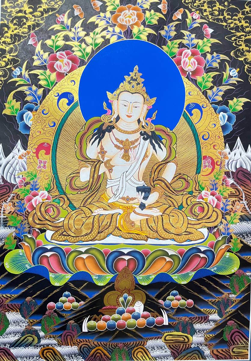 Vajrasattva Thangka - Handpainted Art