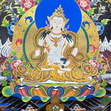 Vajrasattva Thangka - Handpainted Art