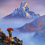 Oil Painting of Mount Machapuchre.