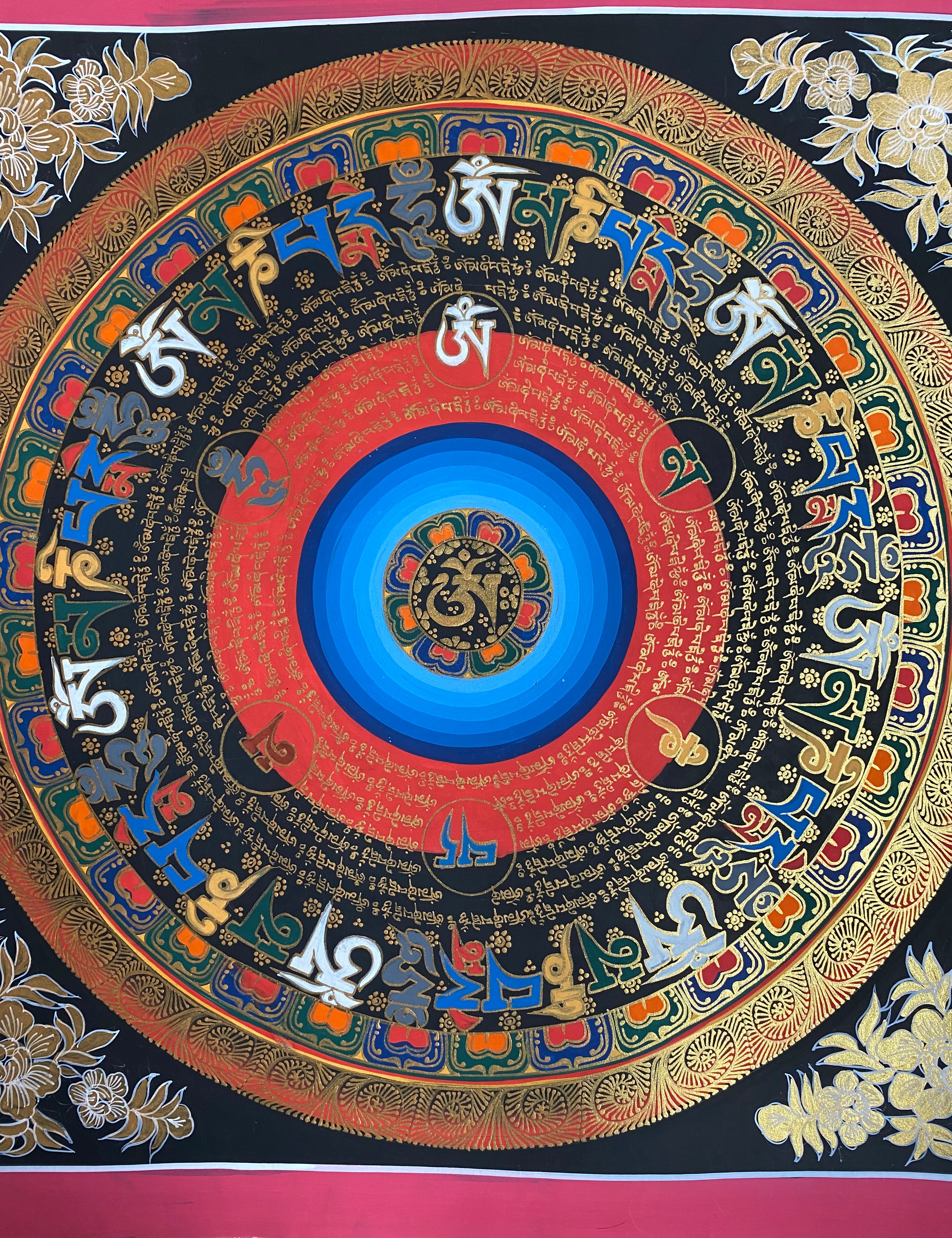 Mantra Mandala Thangka Painting