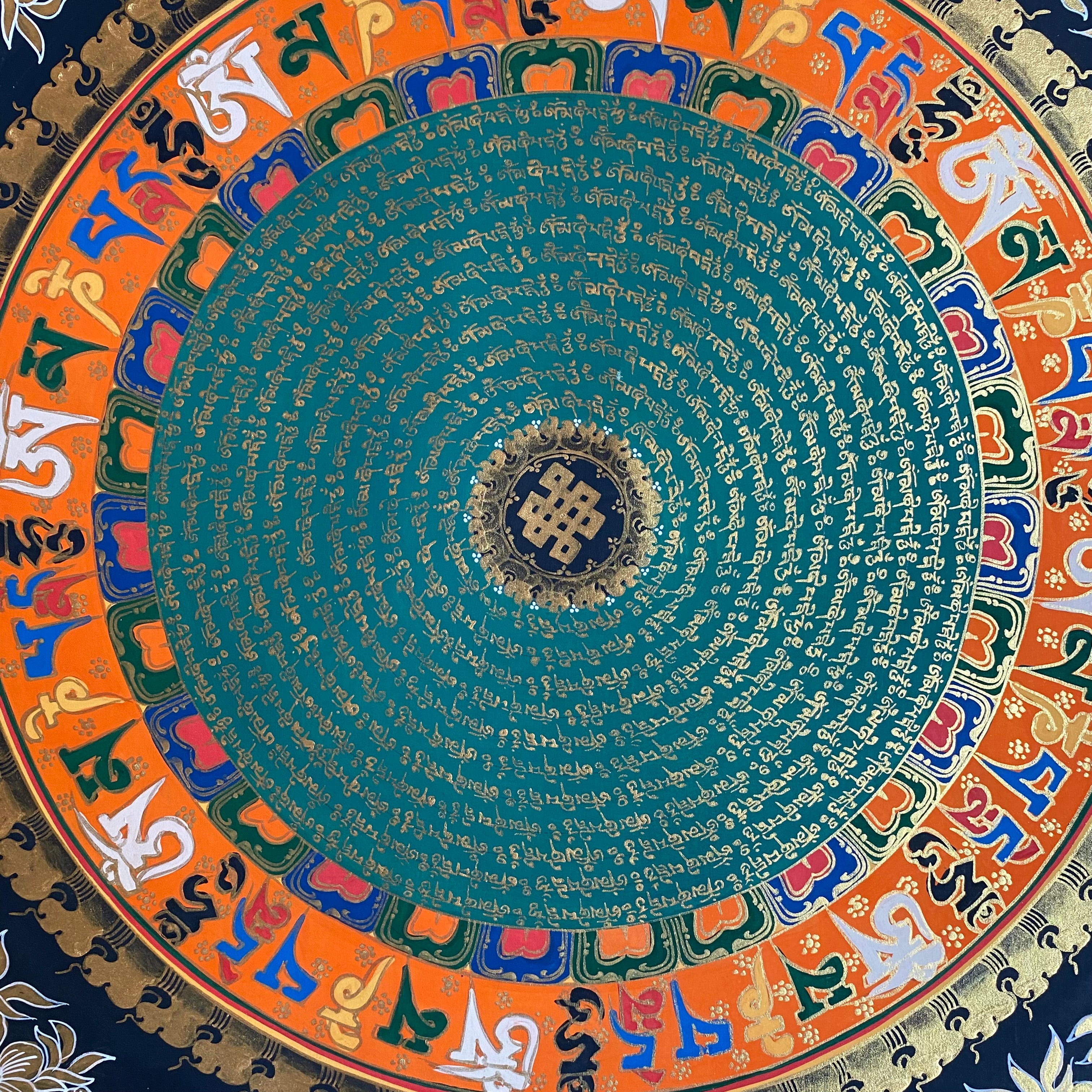 Mantra Mandala Thangka Painting