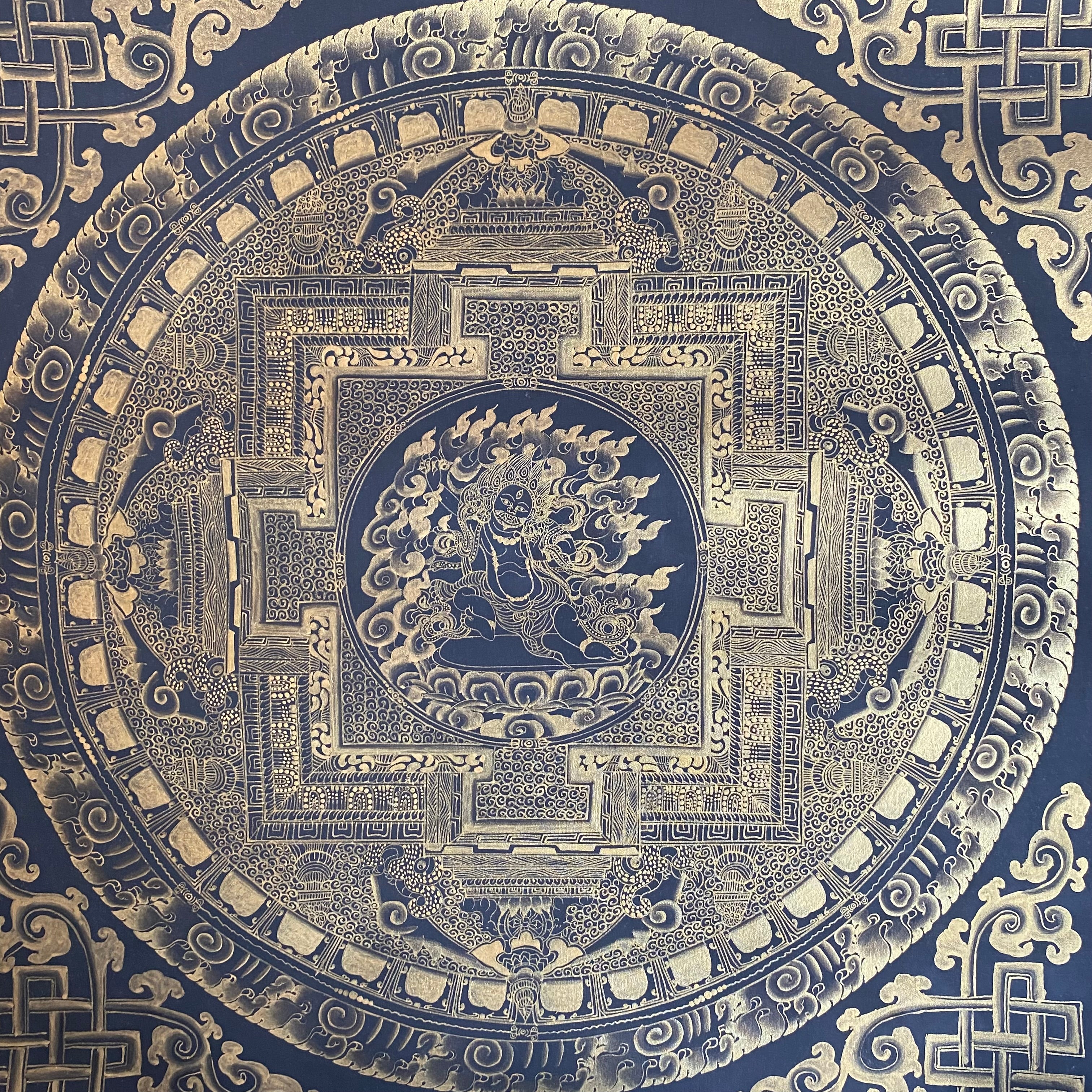 Mahakala Kalachakra Mandala Thangka