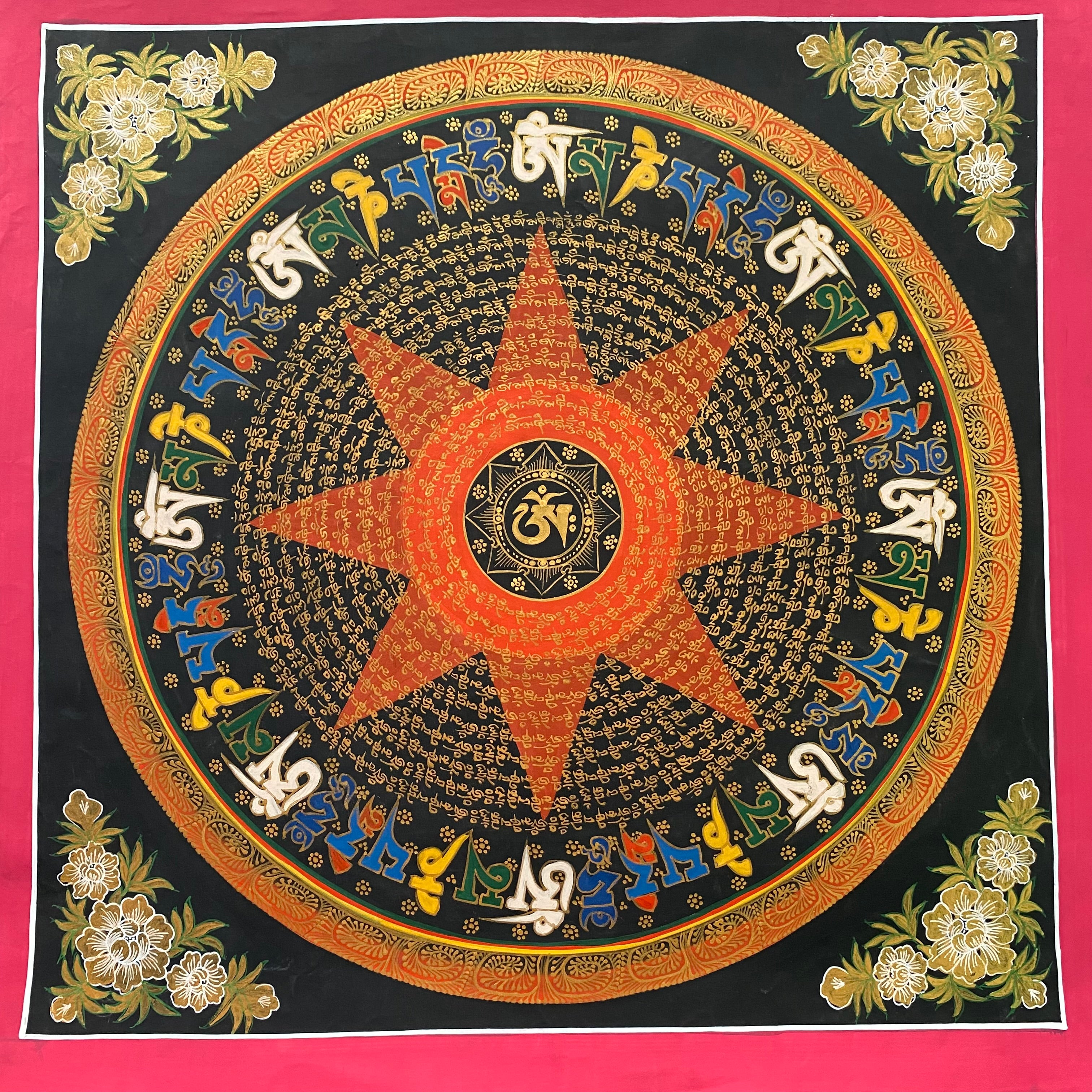 Mantra Mandala Thangka Painting