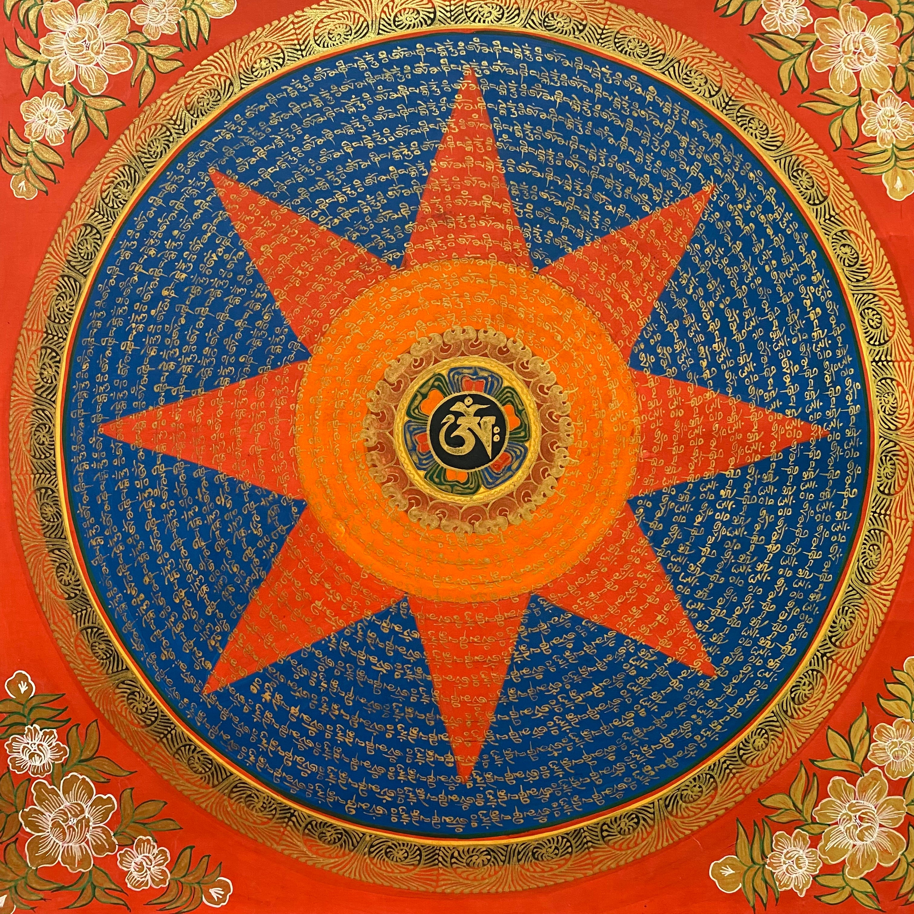 Mantra Mandala Thangka Painting  - Handpainted Tibetan Art