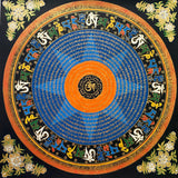 Mantra Mandala Thangka Painting  - Handpainted Tibetan Art