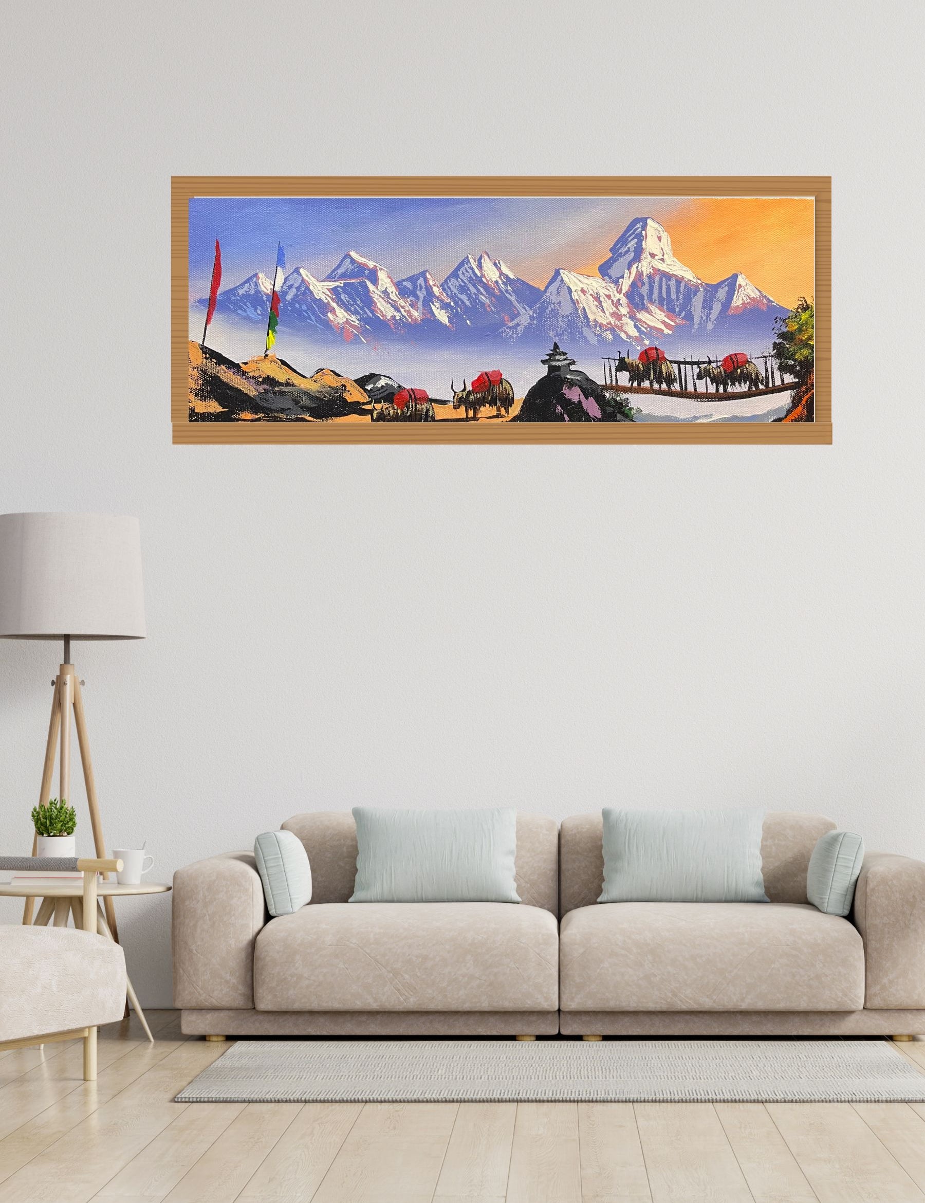 Ama Dablam & Everest Oil Painting