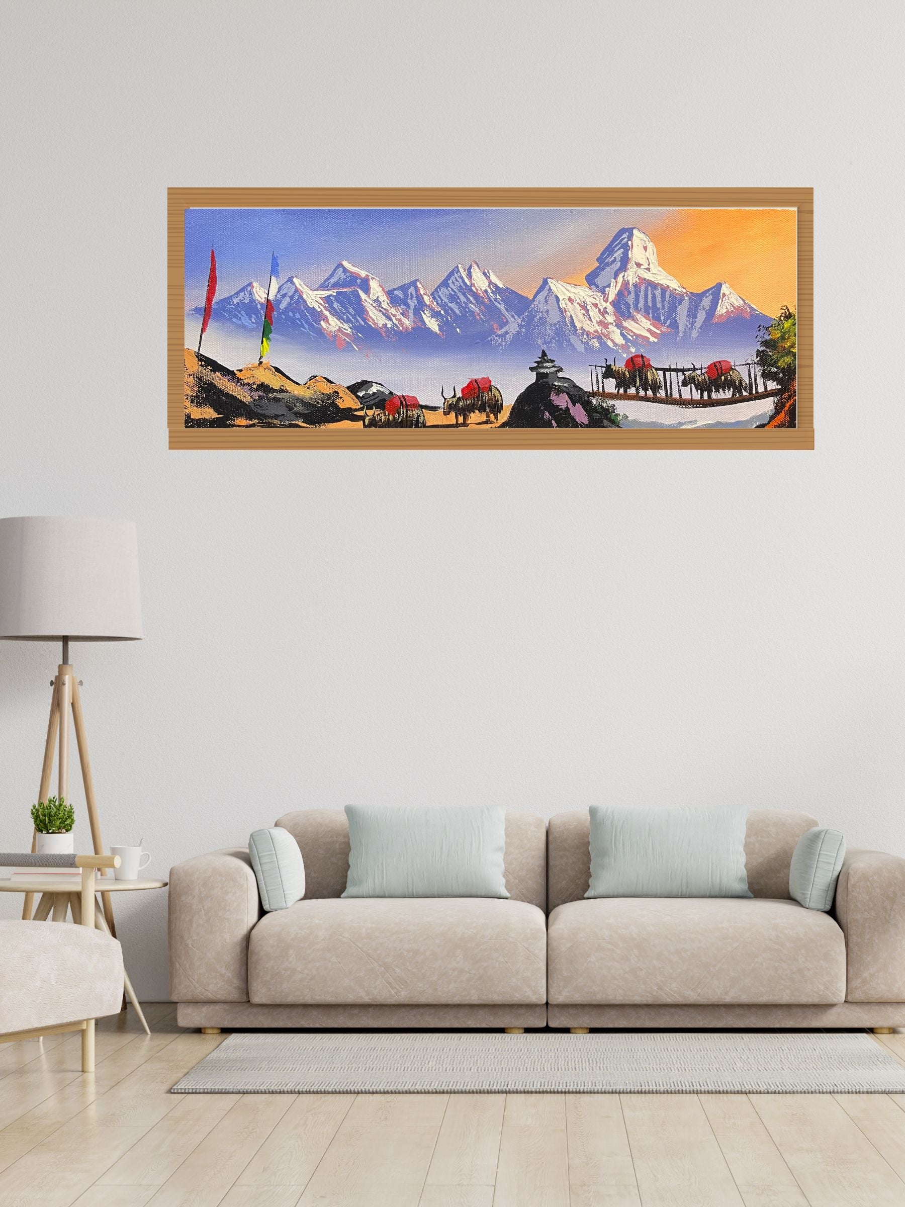 Ama Dablam & Everest Oil Painting