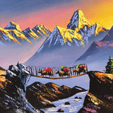 Oil Painting of Ama Dablam & Everest - Himalayas Shop