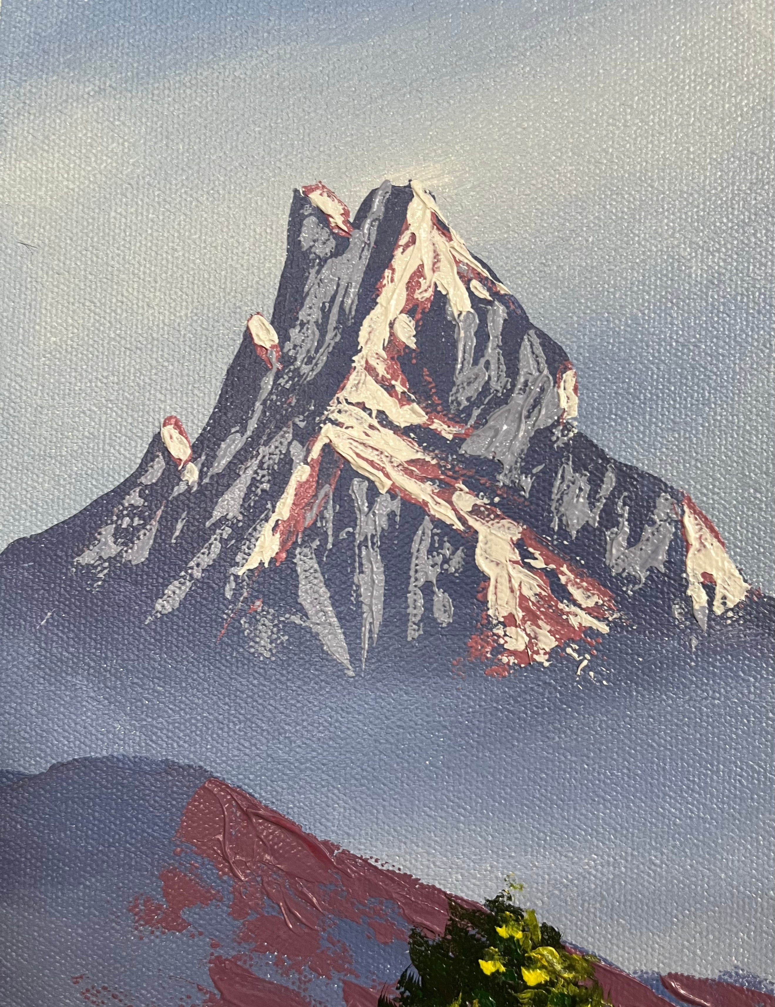 Oil Painting of Mt Machapuchre