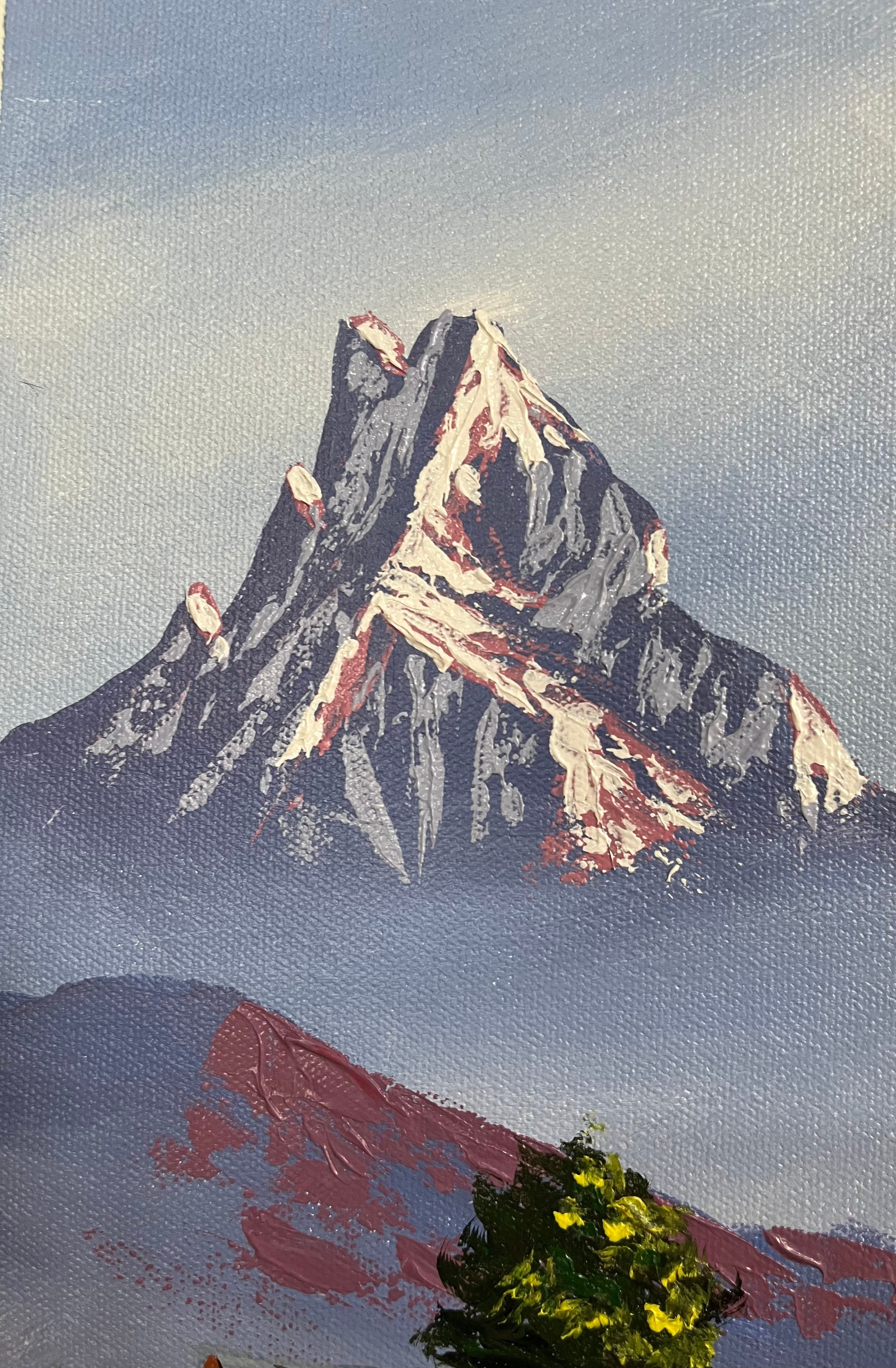 Oil Painting of Mt Machapuchre