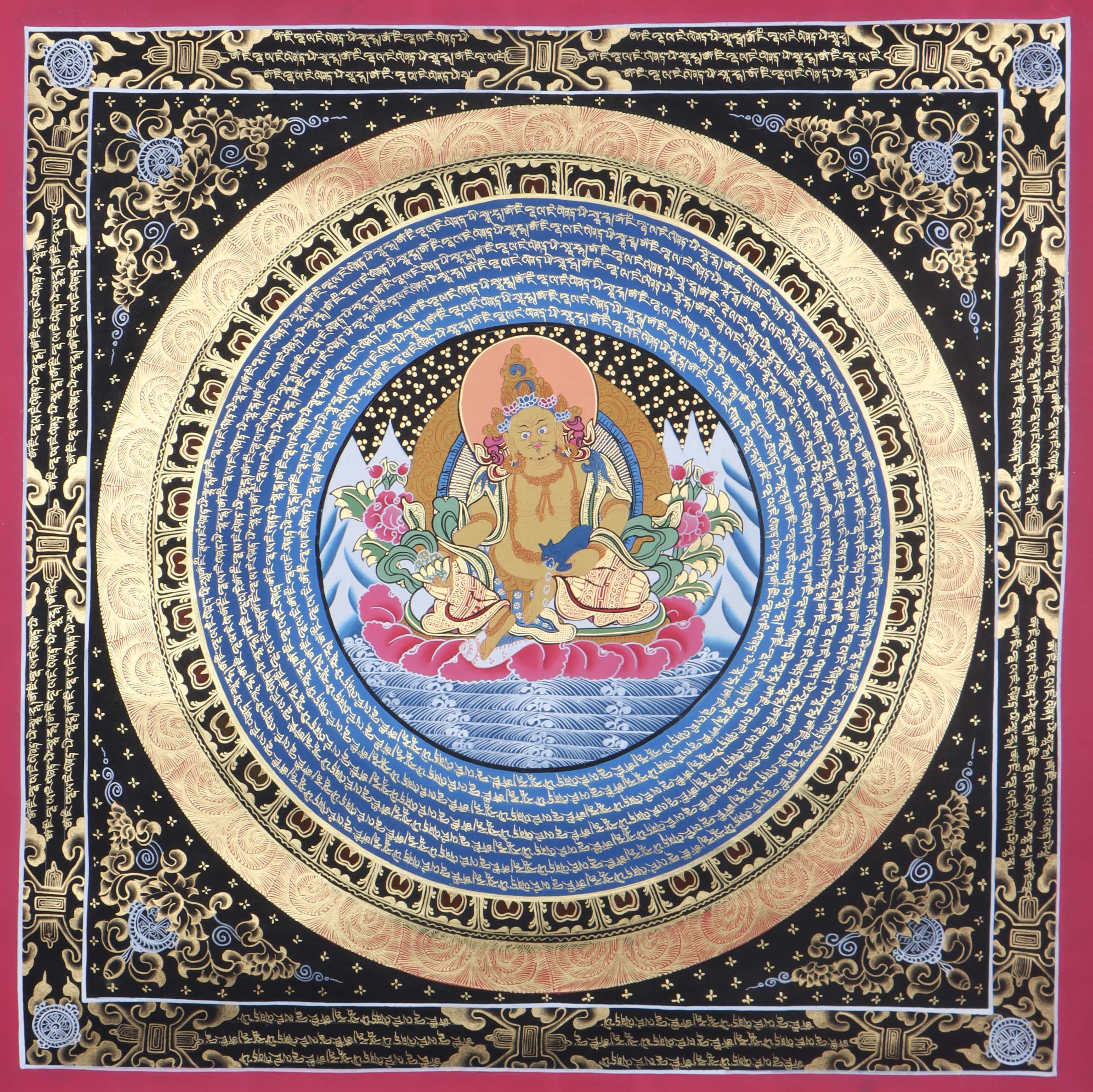 Kuber Mandala Thangka for wealth and fortune.