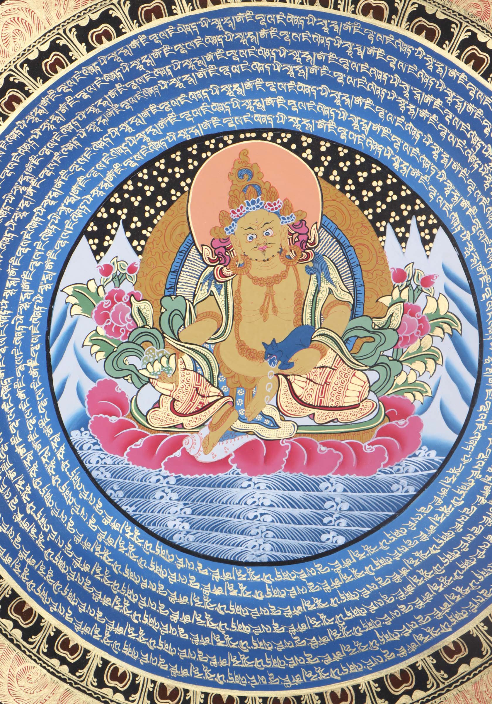 Kuber Mandala Thangka for wealth and fortune.