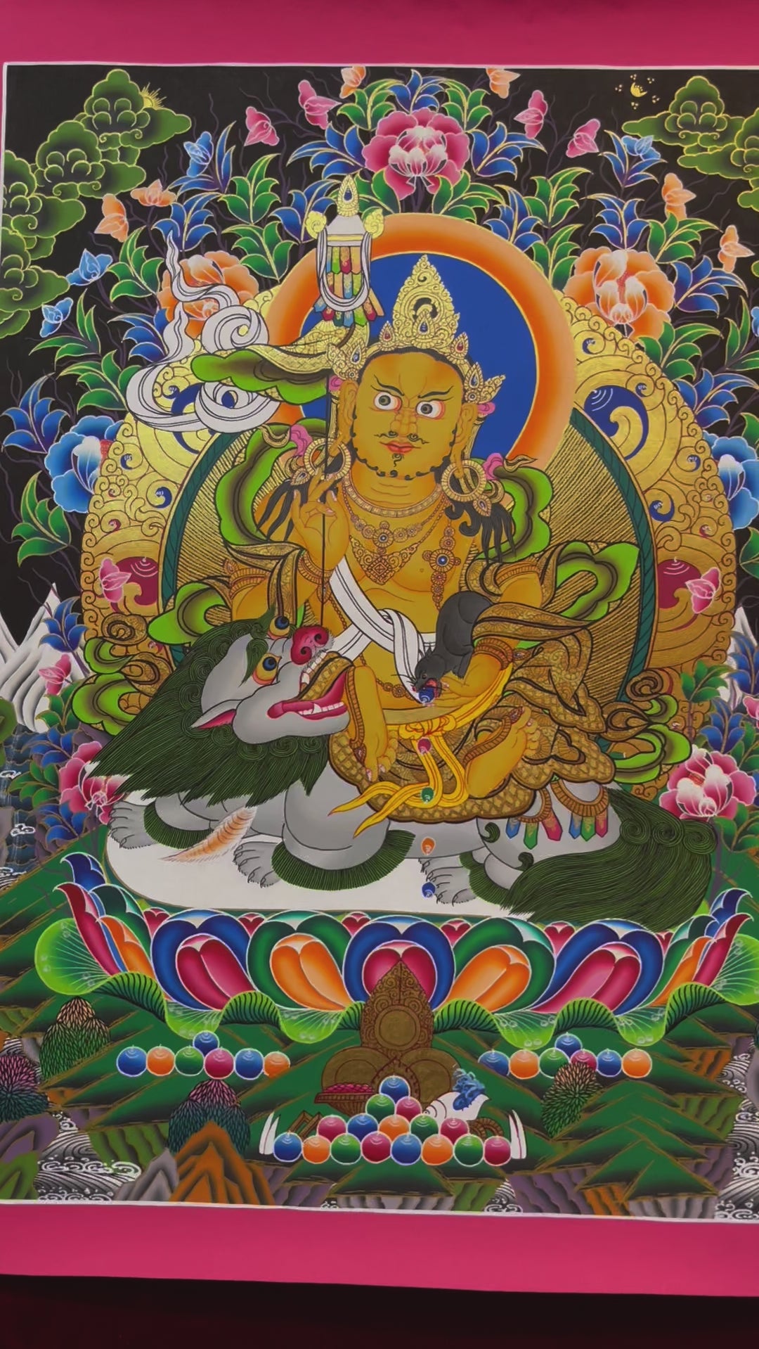 Zambala Thangka - Tibetan Painting