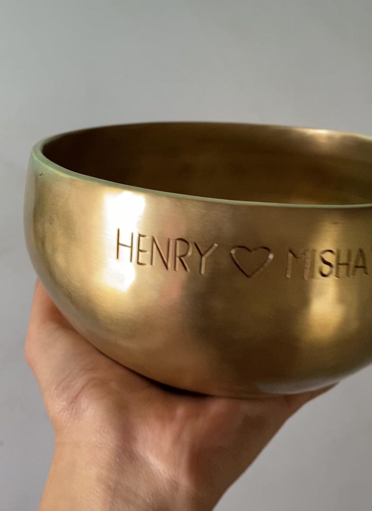 Custom Engraved Singing Bowl