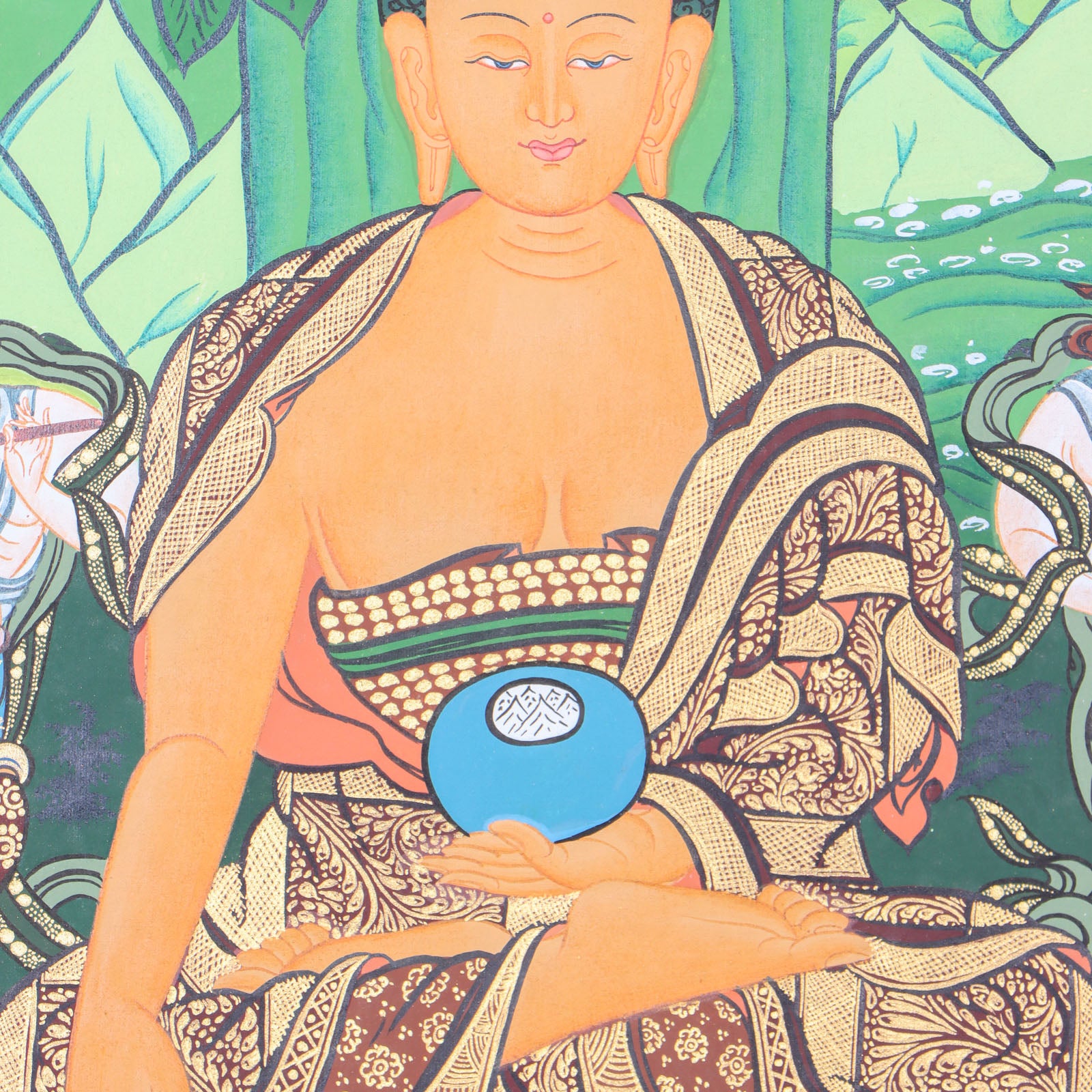 Shakyamuni Buddha Thangka for meditation, devotion, and spiritual practice.