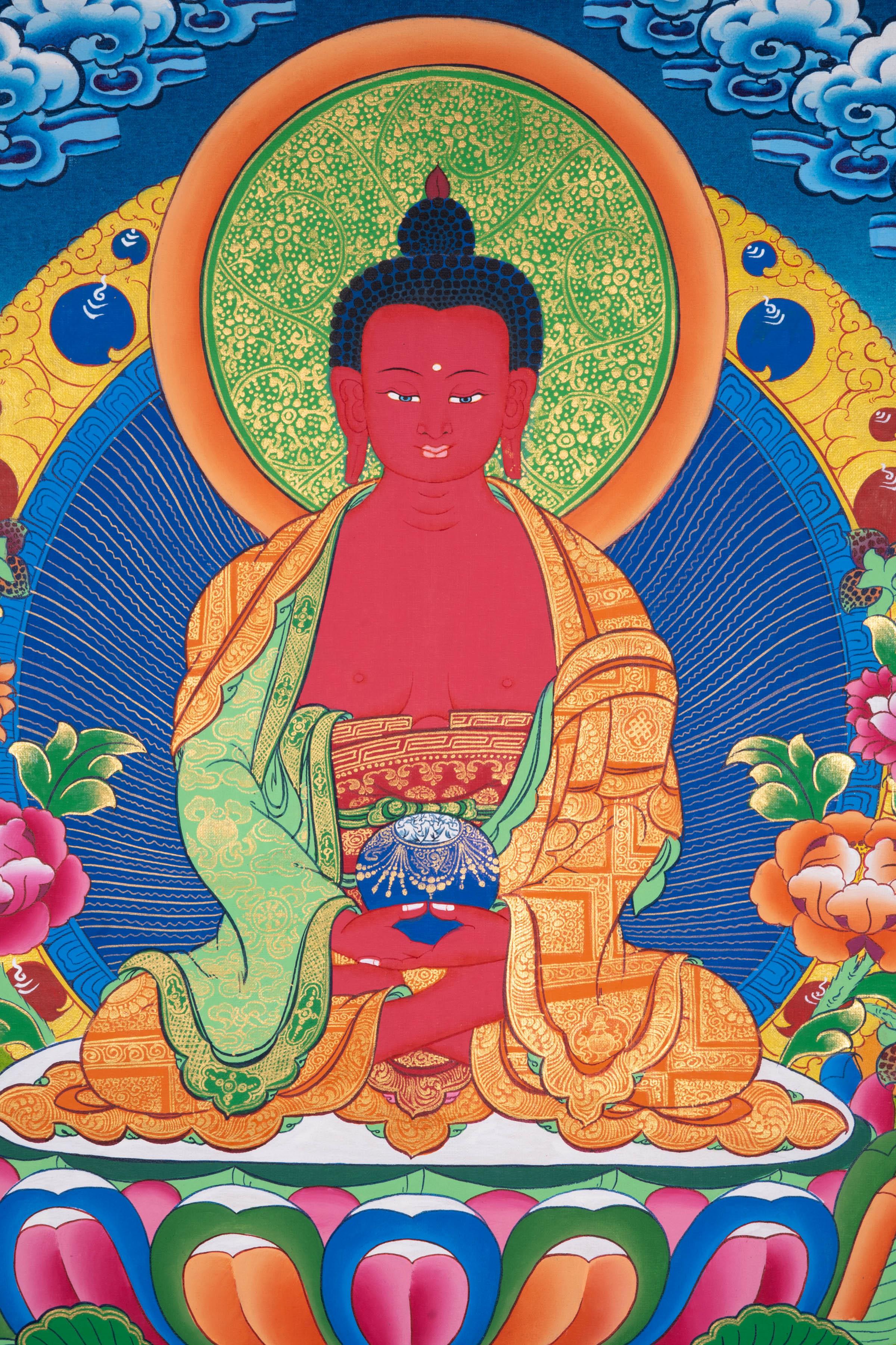 Buddha Amitabha Thangka Art