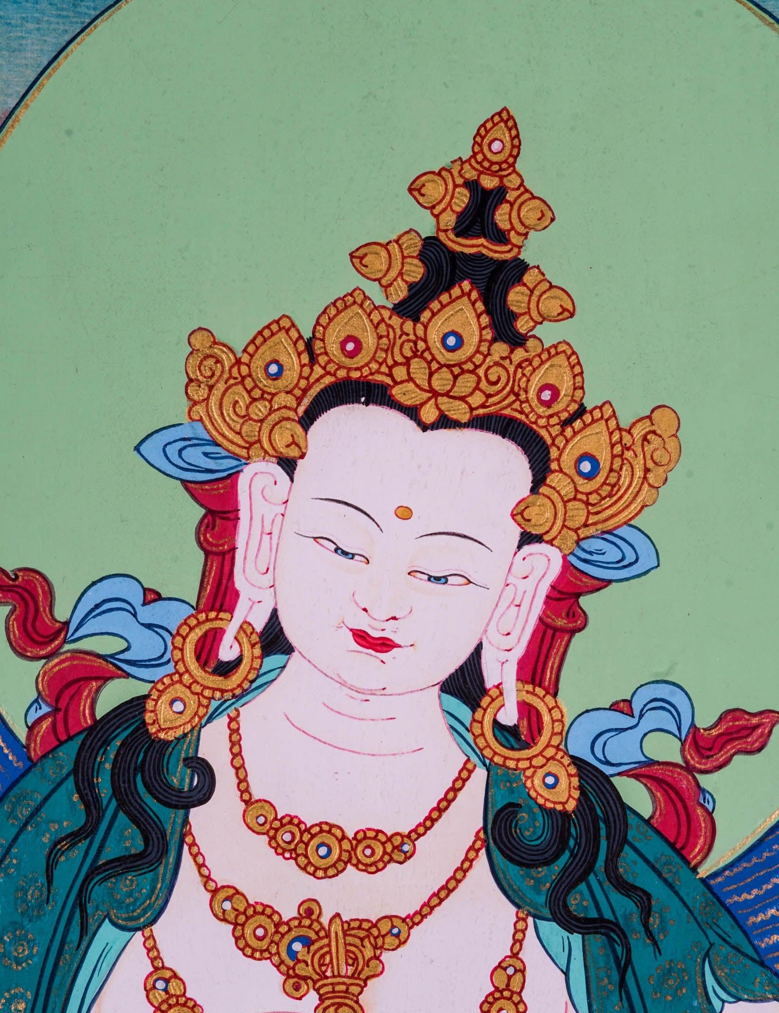 Tibetan Buddhism Vajrasattva Thangka - Himalayas Shop