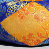 Singing bowl cushion hand embroidery in silk from Nepal