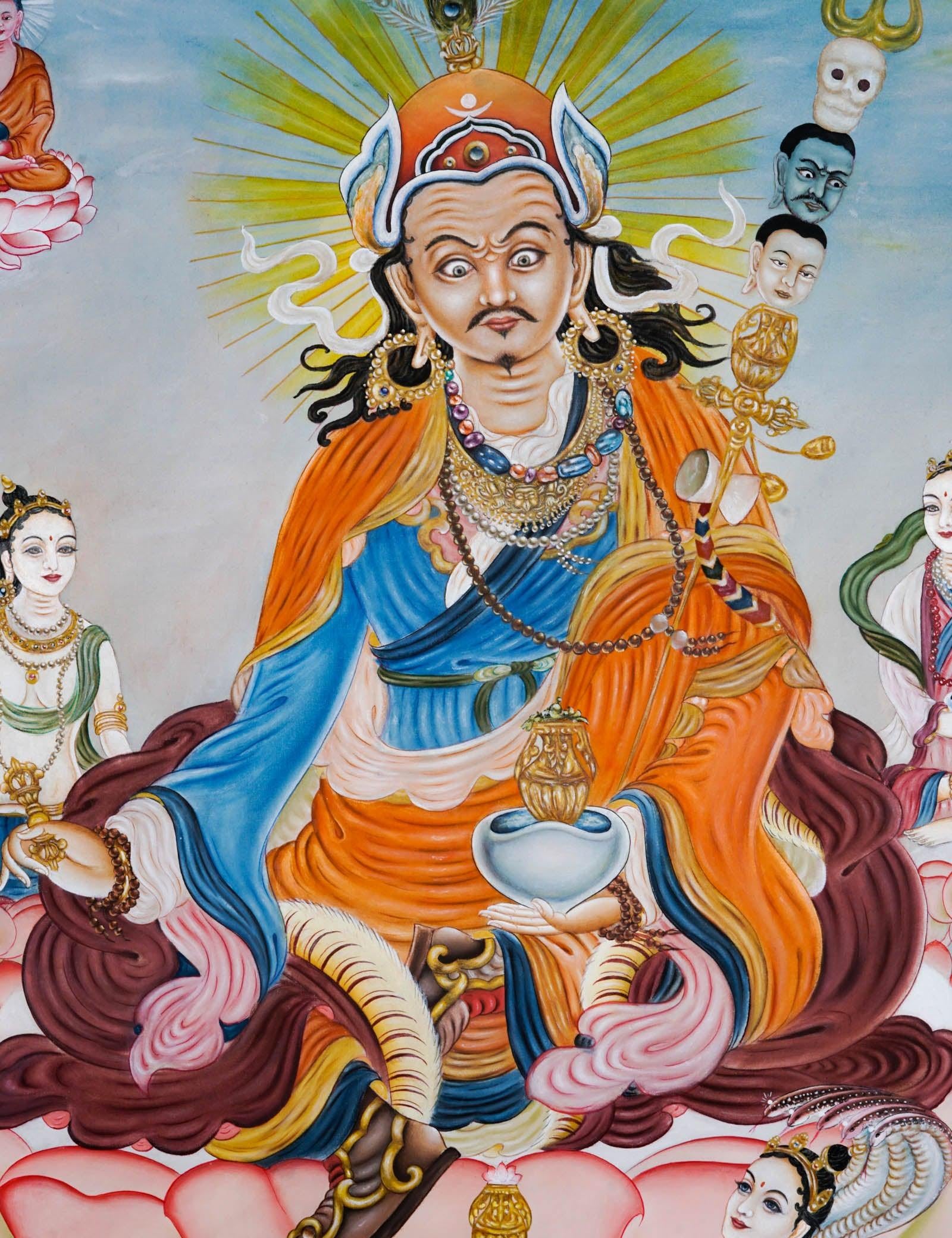 Guru Padmasambhava Thangka Art - Himalayas Shop