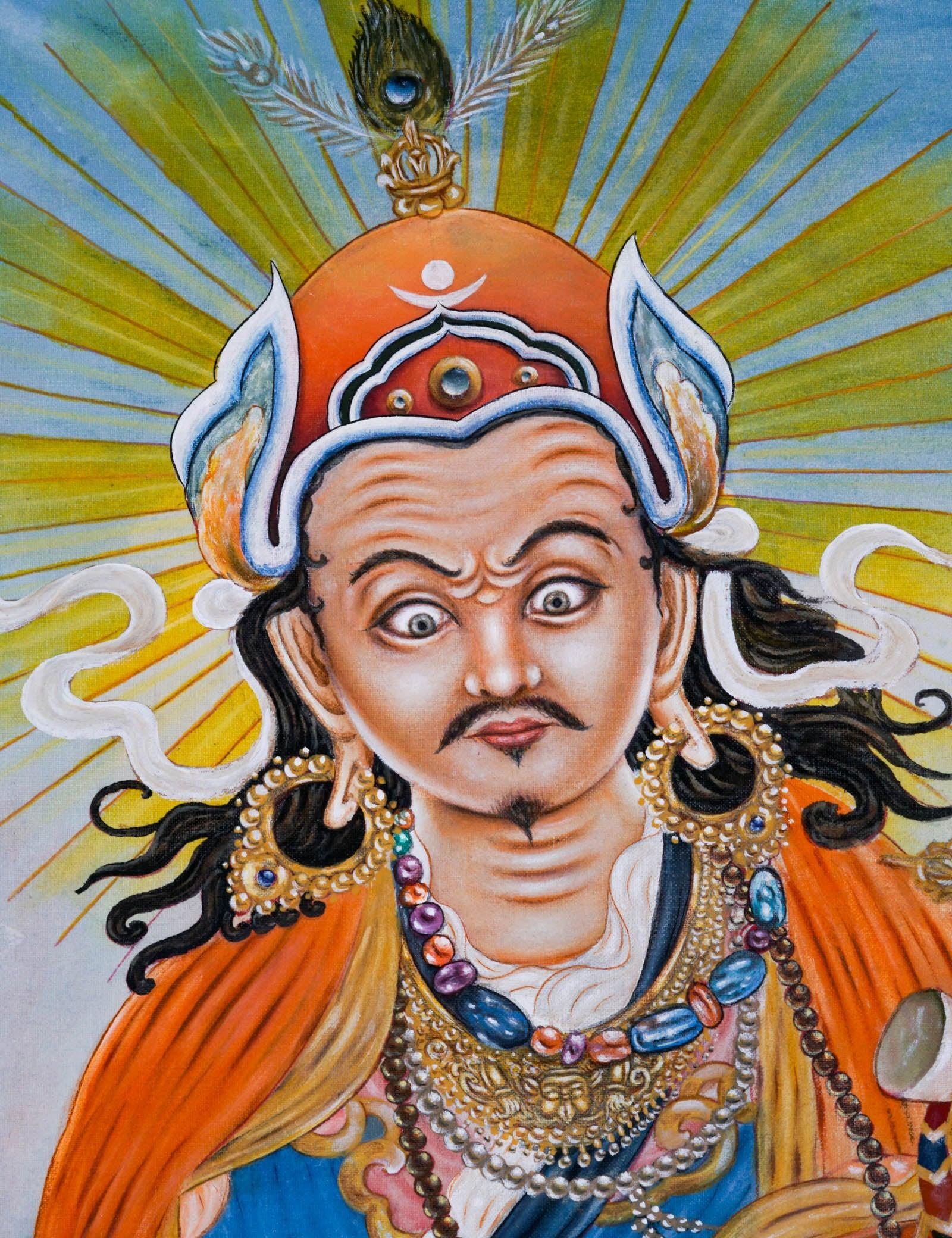 Guru Padmasambhava Thangka Art - Himalayas Shop